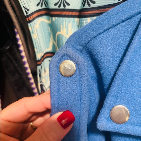 Vibrant blue bomber jacket, high quality, thick fabric, worn once, from VICI - Picture 3 of 3